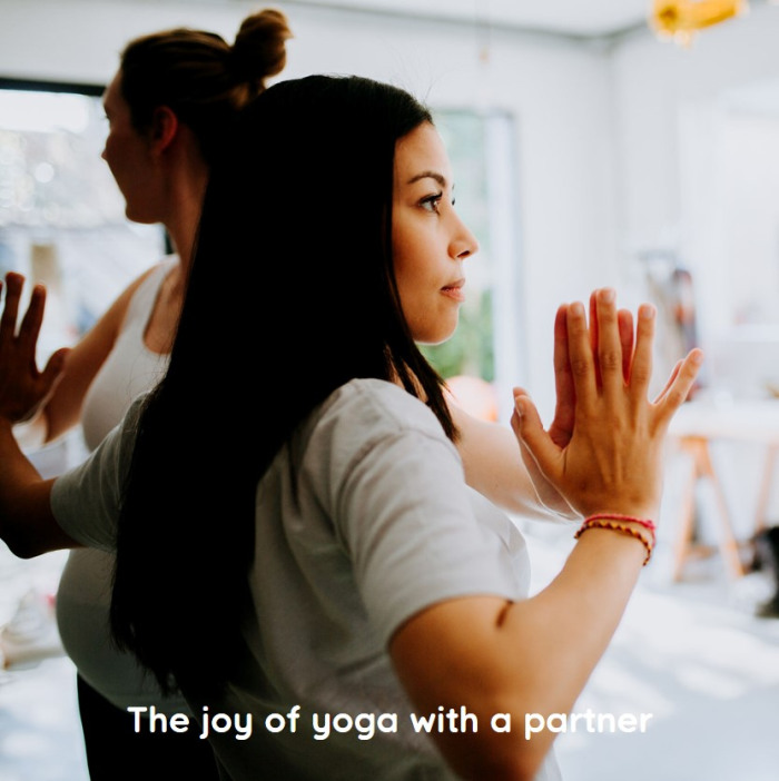 Yoga with a partner within the circle of joy! Yoga with a partner within the circle of joy!
