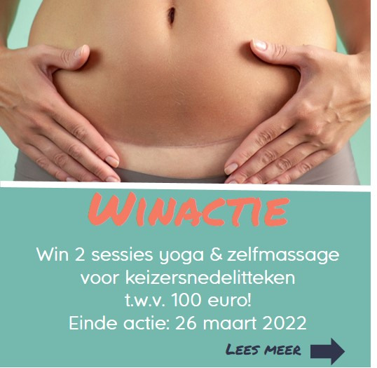 Winactie Yoga & Zelfmassage voor keizersnedelitteken